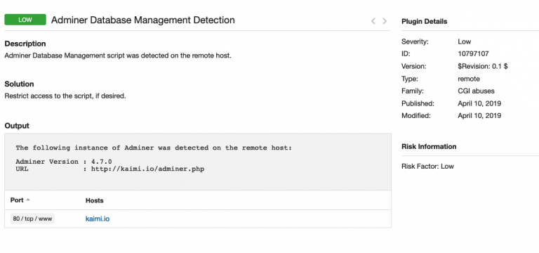 nessus plugin for tigervnc